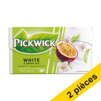 Offre : 2x Pickwick Professional White & Green Tea Jasmine et Passionfruit (3 x 25 pièces)