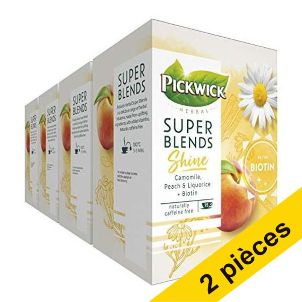 Offre : 2x Pickwick Super Blends Shine (4 x 15 pièces) 423620 - 1