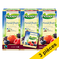 Offre : 3x Pickwick Professional thé Fruits des bois (3 x 25 pièces)