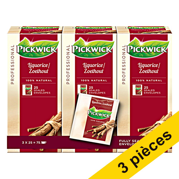 Pickwick Offre : 3x Pickwick Professional thé Réglisse (3 x 25 pièces)  404323 - 1