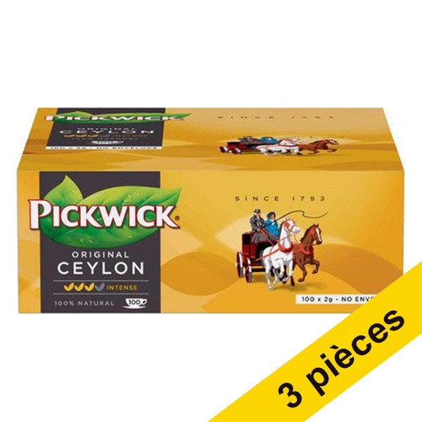 Pickwick Offre : 3x Pickwick Professional thé de Ceylan (100 pièces)  404300 - 1