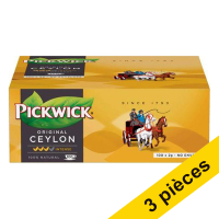 Offre : 3x Pickwick Professional thé de Ceylan (100 pièces)
