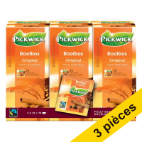 Offre : 3x Pickwick Professional thé rooibos original (3 x 25 pièces)
