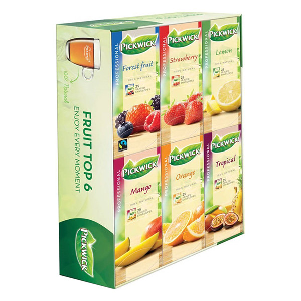 Pickwick Professional Fruit Top 6 sélection de thé (150 pièces)  421006 - 1