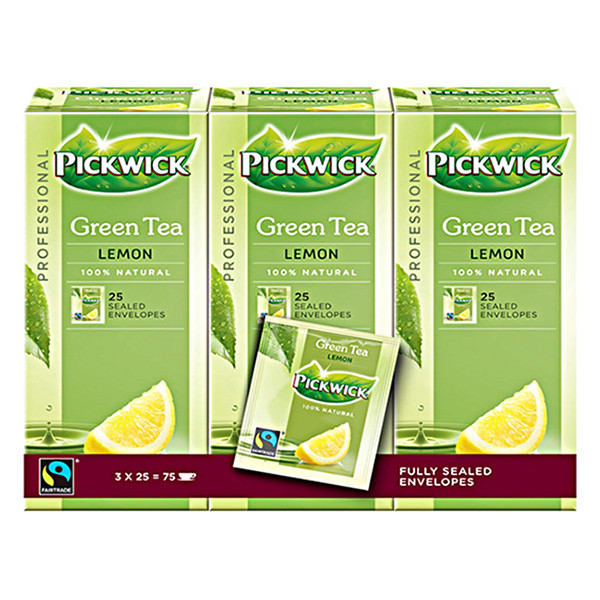 Pickwick Professional Green Tea Lemon (3 x 25 pièces)  421011 - 1