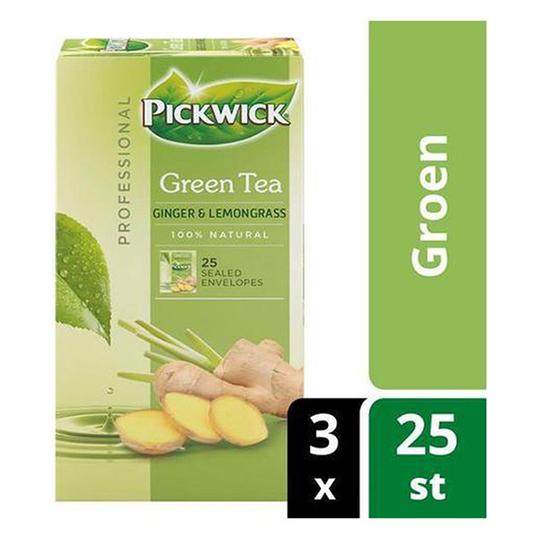 Pickwick Professional Tea Ginger & Lemongrass (3 x 25 pièces)  421030 - 3