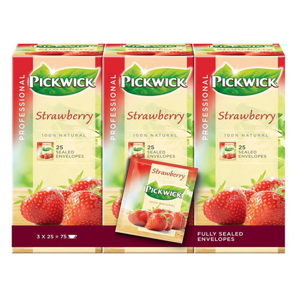 Pickwick Professional thé fraise (3 x 25 pièces)  421019 - 1