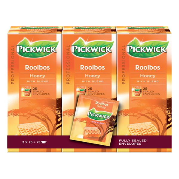 Pickwick Professional thé rooibos miel (3 x 25 pièces)  421013 - 1