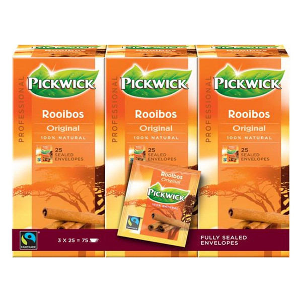 Pickwick Professional thé rooibos original (3 x 25 pièces)  421012 - 1