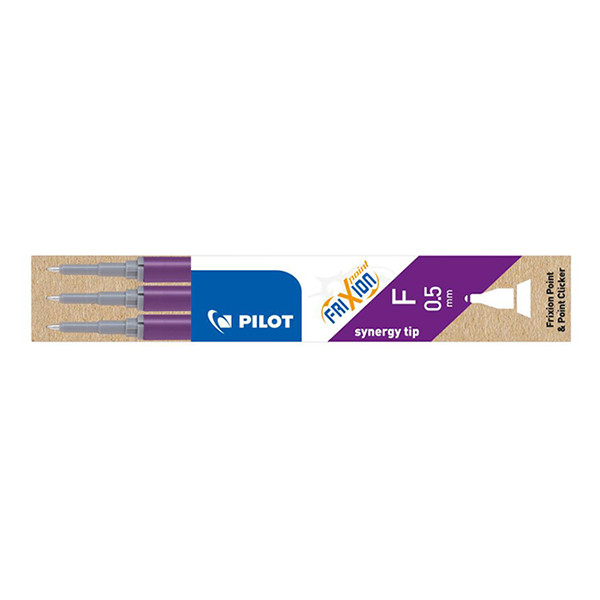 Pilot Frixion Point recharge de stylo roller (3 pièces) - violet 402029 405040 - 1