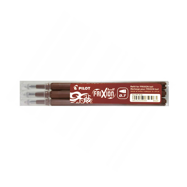 Pilot Frixion recharge de stylo à bille (3 pièces) - marron 391804 405057 - 1