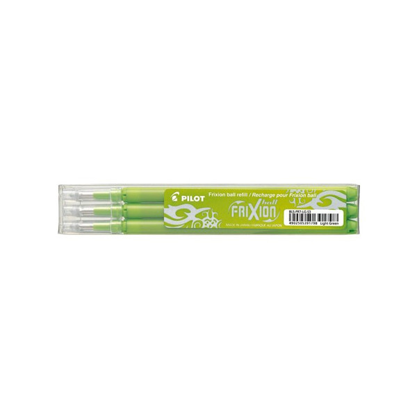 Pilot Frixion recharge de stylo à bille (3 pièces) - vert clair 391798 405043 - 1