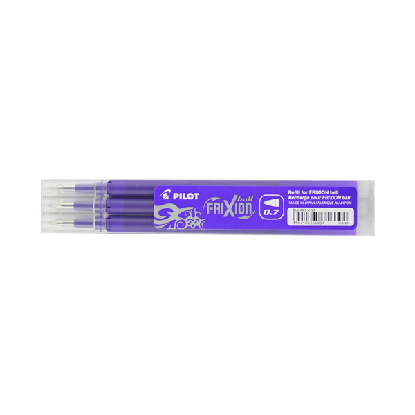 Pilot Frixion recharge de stylo à bille (3 pièces) - violet 5356094 405019 - 1