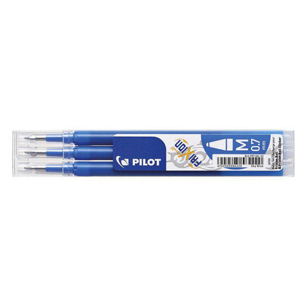Pilot Frixion recharge stylo à bille (3 pièces) - bleu ciel 5584220 405505 - 1