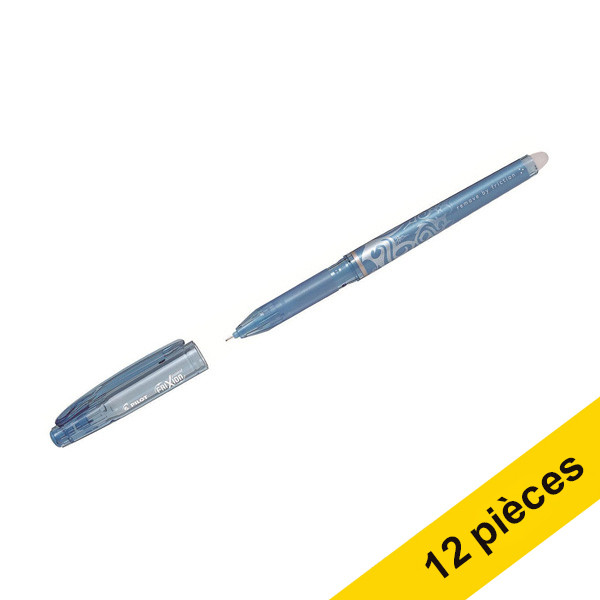 Pilot Offre : 12x Pilot Frixion Point stylo roller - bleu clair  240091 - 1