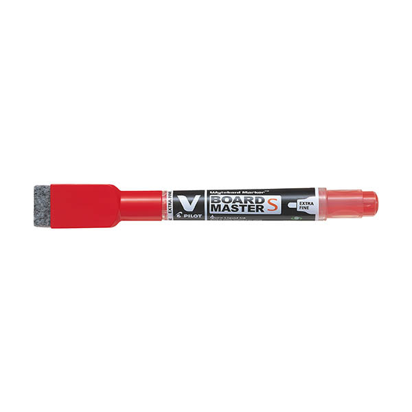 Pilot V-Board Master S marqueur pour tableau blanc à pointe extra fine avec effaceur - rouge 279979 - 1