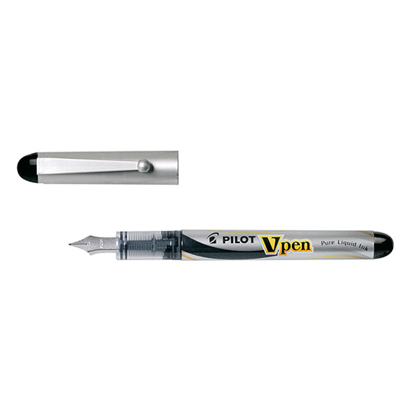 Pilot V-Pen stylo plume fin (encre noire) - argent SVP-4M-B 405498 - 1