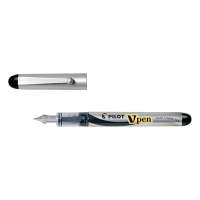 Pilot V-Pen stylo plume fin (encre noire) - argent SVP-4M-B 405498