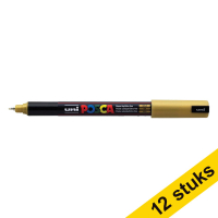 Offre : 12x POSCA PC-1MR marqueur acrylique (0,7 mm ogive) - or