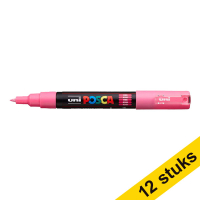 Offre : 12x POSCA PC-1MC marqueur acrylique (0,7 - 1 mm conique) - rose