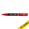 Offre : 12x POSCA PC-1MC marqueur peinture (0,7 - 1 mm conique) - rouge 424302 - 1