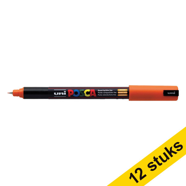 Offre : 12x POSCA PC-1MR marqueur peinture (0,7 mm ogive) - orange 424272 - 1