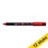 Offre : 12x POSCA PC-1MR marqueur peinture (0,7 mm ogive) - rouge 424274 - 1