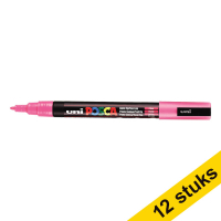 Offre : 12x POSCA PC-3M marqueur peinture (0,9 - 1,3 mm ogive) - rose