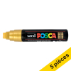 Offre : 5x POSCA PC-17K marqueur acrylique (15 mm rectangulaire) - or 424452 - 1