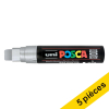 Offre : 5x POSCA PC-17K marqueur peinture (15 mm rectangulaire) - argent 424446 - 1