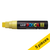 Offre : 5x POSCA PC-17K marqueur peinture (15 mm rectangulaire) - jaune 424450 - 1