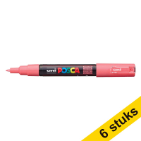 Offre : 6x POSCA PC-1MC marqueur peinture (0,7 - 1 mm conique) - corail