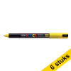 Offre : 6x POSCA PC-1MR marqueur acrylique (0,7mm ogive) - jaune 424269 - 1