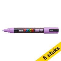 Offre : 6x POSCA PC-5M marqueur acrylique (1,8 - 2,5 mm ogive) - lavande