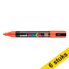 Offre : 6x POSCA PC-5M marqueur acrylique (1,8 - 2,5 mm ogive) - orange foncé 424379 - 1