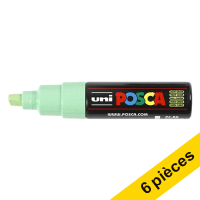 Offre : 6x POSCA PC-8K marqueur acrylique (8 mm biseautée) - vert clair