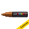 Offre : 6x POSCA PC-8K marqueur peinture (8 mm biseautée) - bronze 424418 - 1
