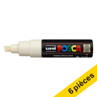Offre : 6x POSCA PC-8K marqueur peinture (8 mm biseautée) - ivoire