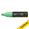 Offre : 6x POSCA PC-8K marqueur peinture (8 mm biseautée) - vert fluo 424442 - 1