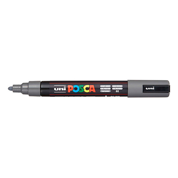 Posca PC-5M marqueur peinture - gris foncé (rond 1,8 - 2,5 mm) PC5MGP 424485 - 1