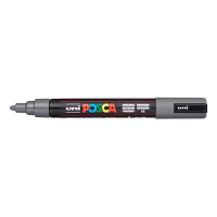Posca PC-5M marqueur peinture - gris foncé (rond 1,8 - 2,5 mm) PC5MGP 424485