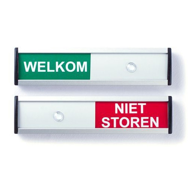 Posta Picto panneau coulissant bienvenue/ne pas déranger (12,5 x 3 cm) 00039202 400500 - 1