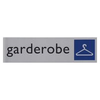 Posta Picto panneau signalétique ''garde-robe''(16,5 x 4,5 cm) 00039066 400278