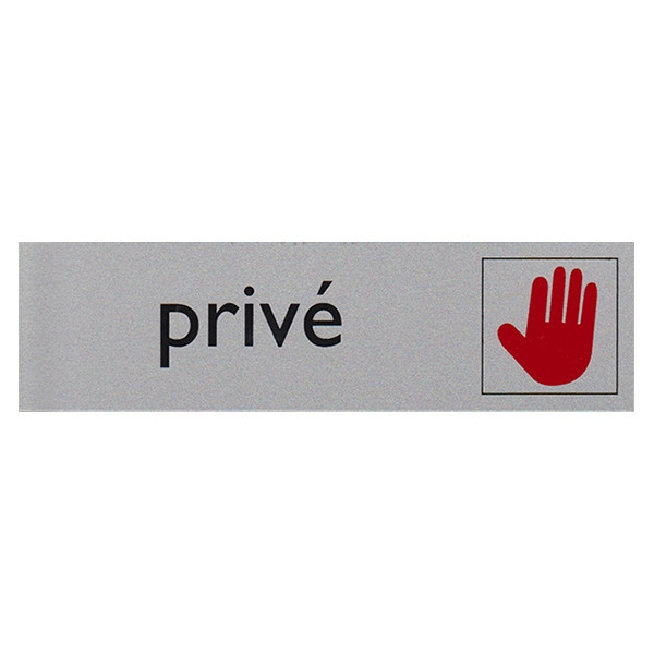 Posta Picto panneau signalétique "privé" (16,5 x 4,5 cm) 0039073 400282 - 1
