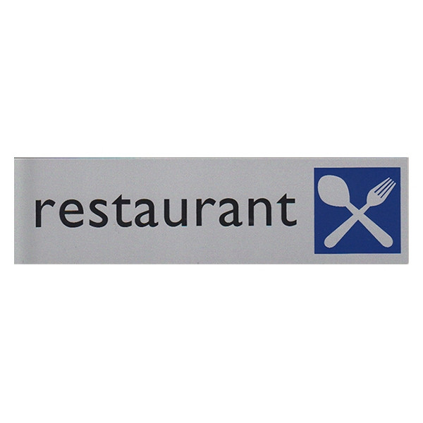 Posta Picto panneau signalétique "restaurant" (16,5 x 4,5 cm) 00039065 400277 - 1