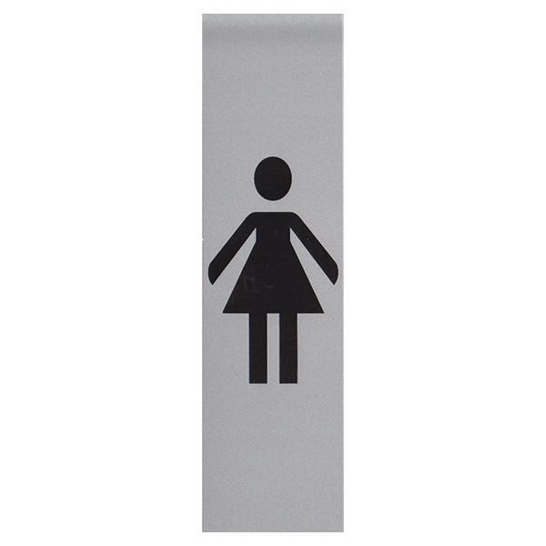 Posta Picto panneau signalétique "toilettes pour dames" (4,5 x 16,5 cm) 00039080 400288 - 1
