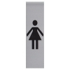 Posta Picto panneau signalétique "toilettes pour dames" (4,5 x 16,5 cm)