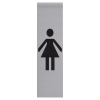 Posta Picto panneau signalétique "toilettes pour dames" (4,5 x 16,5 cm)