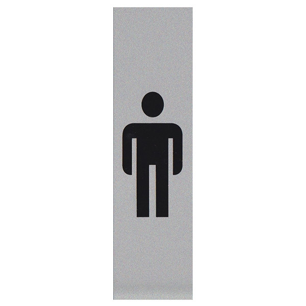 Posta Picto panneau signalétique "toilettes pour hommes" (4,5 x 16,5 cm) 00039079 400287 - 1