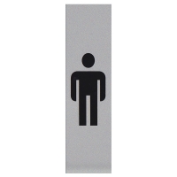 Posta Picto panneau signalétique "toilettes pour hommes" (4,5 x 16,5 cm) 00039079 400287